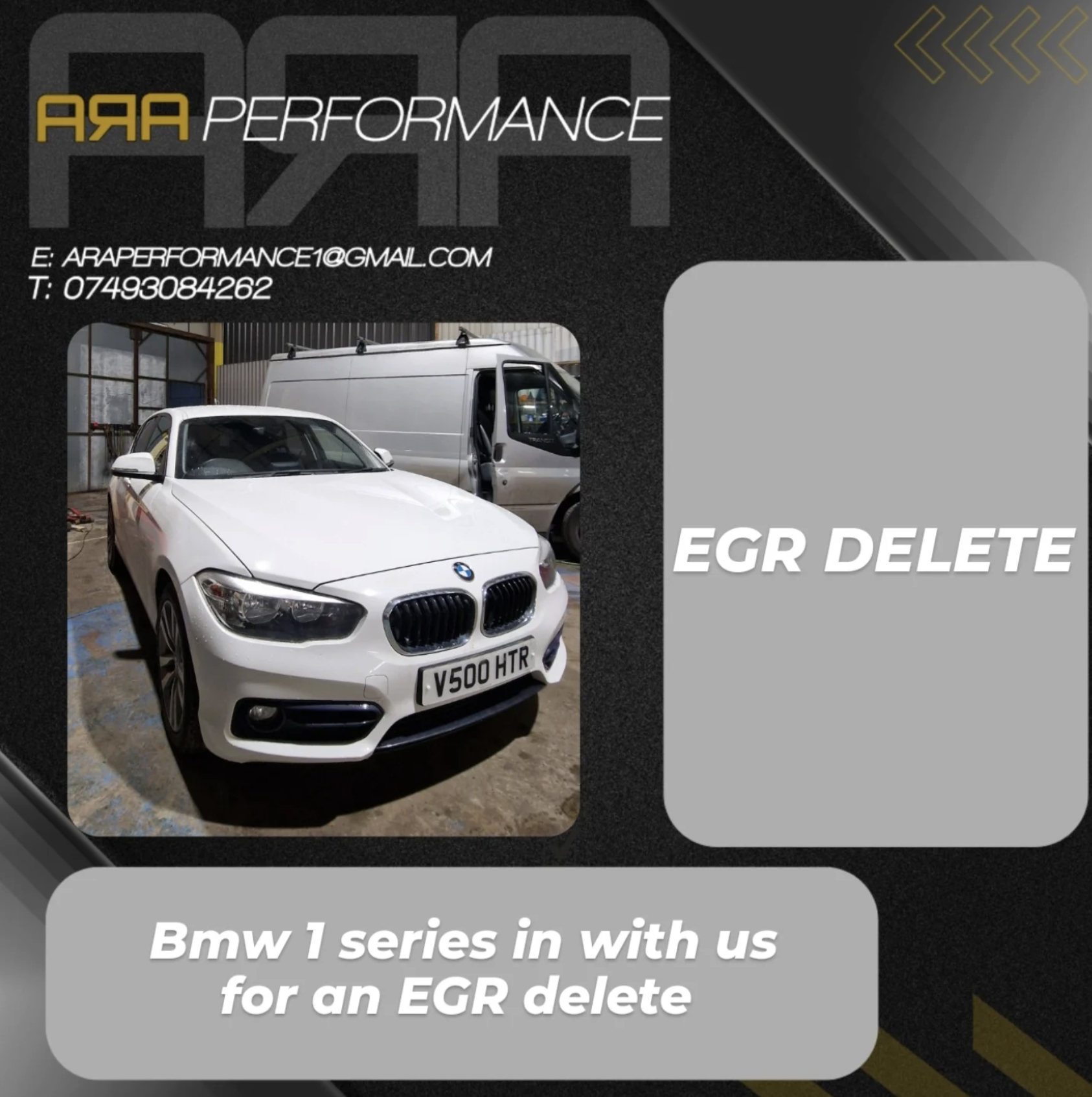BMW 1 Series EGR delete at ARA Performance workshop