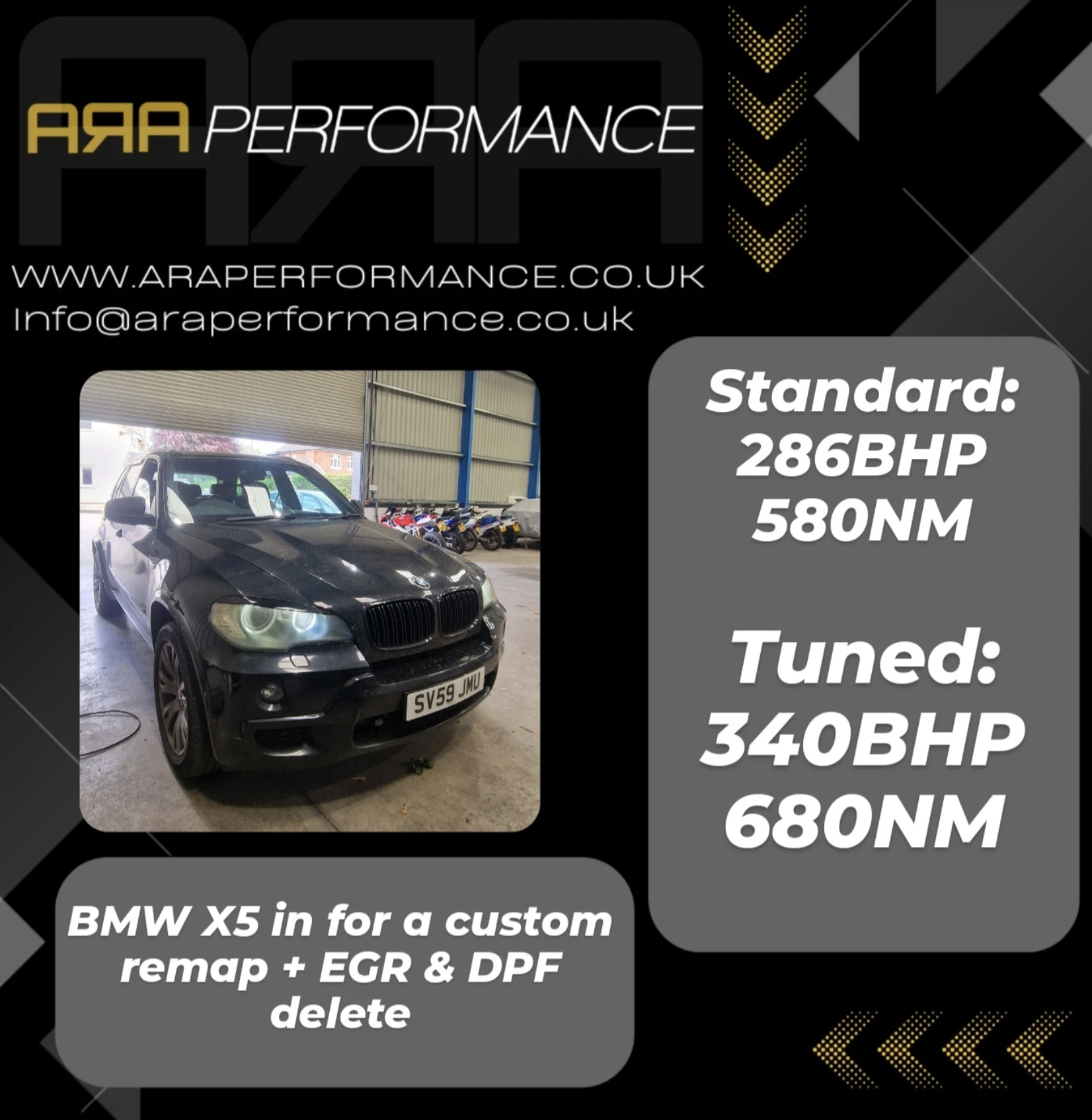 BMW X5 remap plus EGR and DPF delete