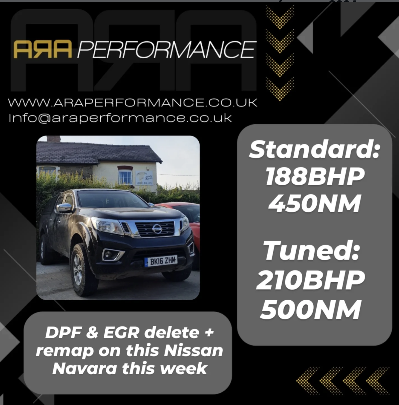 Nissan Navara DPF and EGR delete plus remap